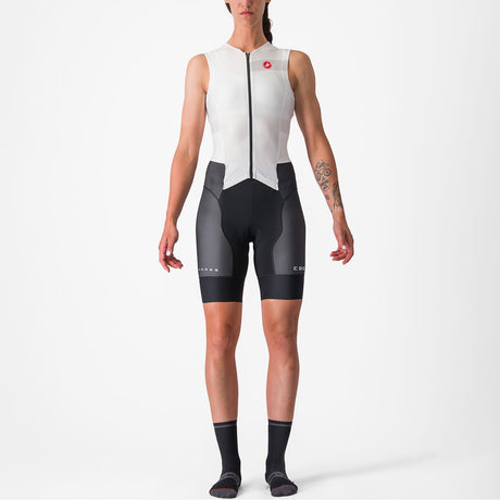 Body donna senza maniche Castelli Free Sanremo Suit - Bianco - P