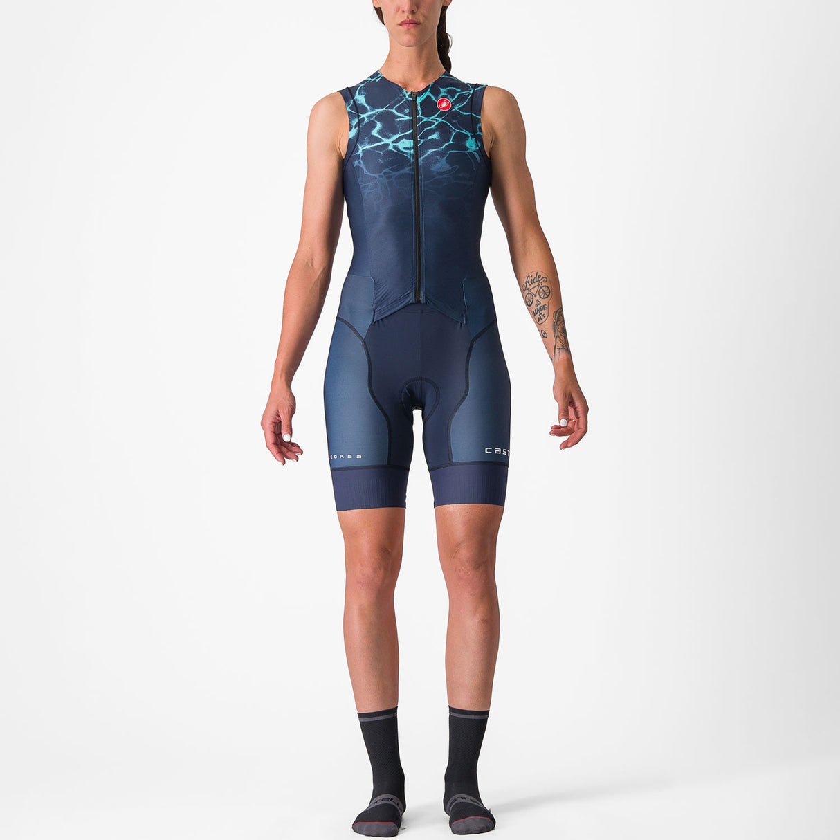 Body donna senza maniche Castelli Free Sanremo Suit - Blu - G