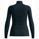 Odlo Merino 200 Zip frau langarm funktionsunterhemd - Schwarz
