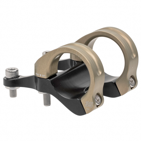 Attacco manubrio Renthal Integra 35 RISE 10mm - Nero oro Renthal