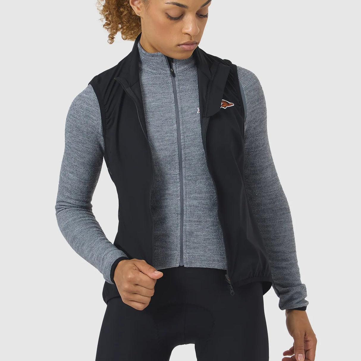 Gilet donna Cafe du Cycliste Edith - Nero - A