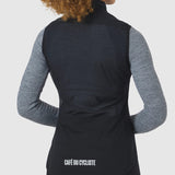 Gilet donna Cafe du Cycliste Edith - Nero - B