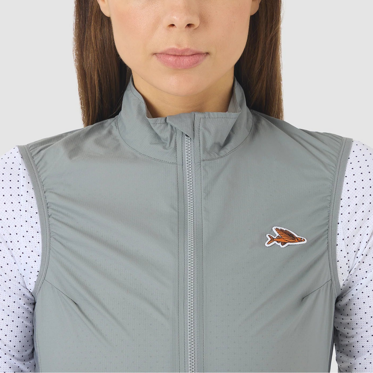 Gilet donna Cafe du Cycliste Edith - Grigio - M