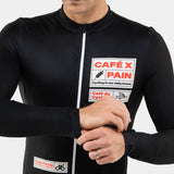 Maglia Cafe du Cycliste maniche lunghe Midweight Constance Pain - Nero