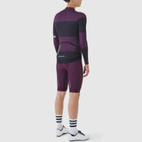 Maglia maniche lunghe Cafe du Cycliste Constance - Viola - F