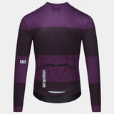 Maglia maniche lunghe Cafe du Cycliste Constance - Viola - A