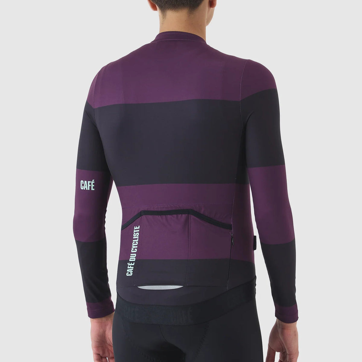 Maglia maniche lunghe Cafe du Cycliste Constance - Viola - C