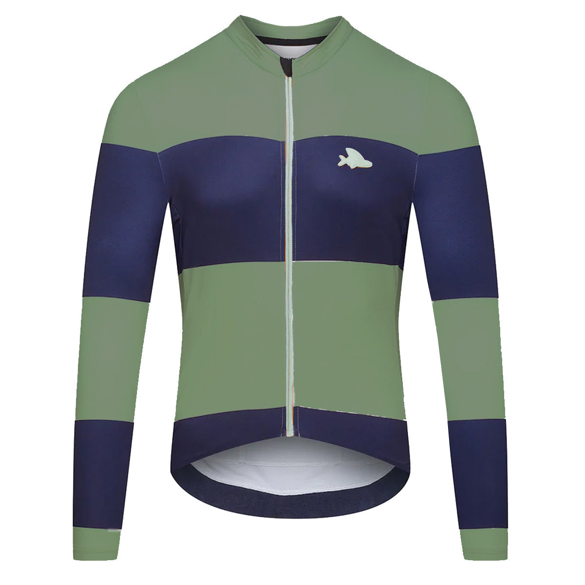 Maglia maniche lunghe Cafe du Cycliste Constance - Blu - I