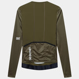 Maglia maniche lunghe Cafe du Cycliste Roxane - Verde - M