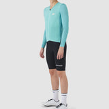 Maglia maniche lunghe Cafe du Cycliste Roxane - Azzurro - C