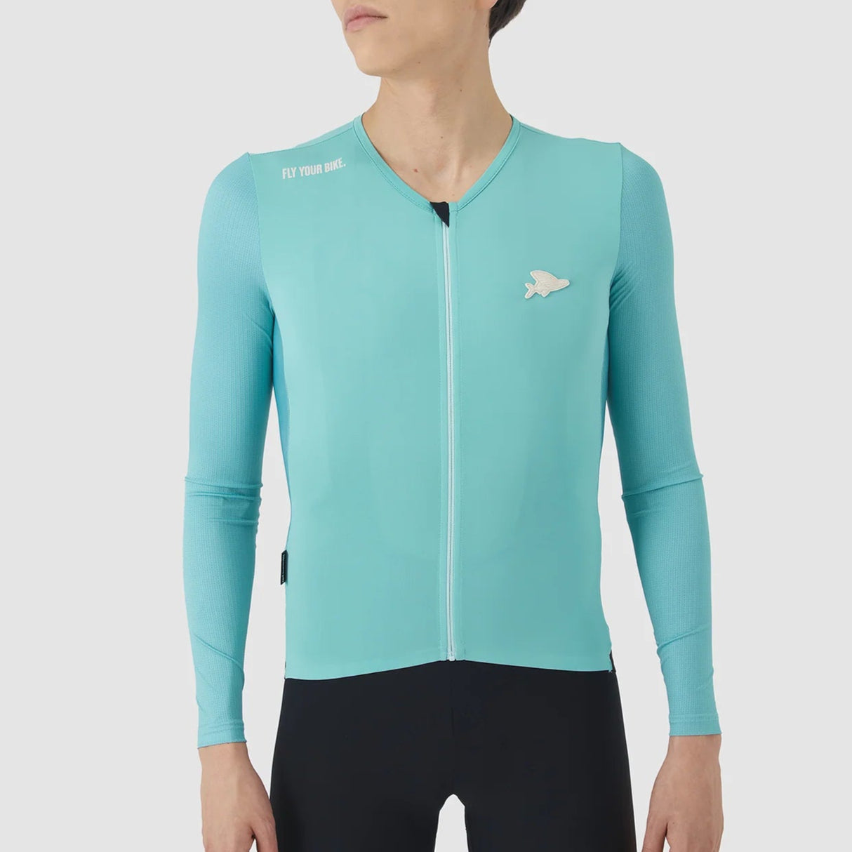 Maglia maniche lunghe Cafe du Cycliste Roxane - Azzurro - A