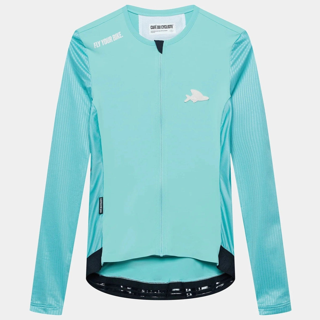 Maglia maniche lunghe Cafe du Cycliste Roxane - Azzurro - P