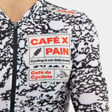 Maglia Cafe du Cycliste Ultralight Angeline Pain - Nero bianco