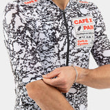 Maglia Cafe du Cycliste Ultralight Angeline Pain - Nero bianco