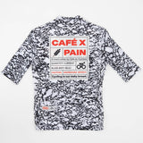 Maglia Cafe du Cycliste Ultralight Angeline Pain - Nero bianco