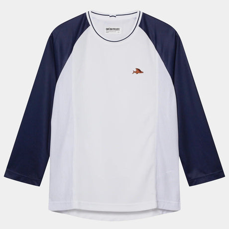 Maglia 3/4 Cafe du Cycliste Barbara - Blu - G