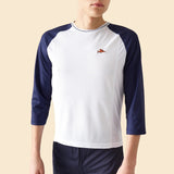 Maglia 3/4 Cafe du Cycliste Barbara - Blu - I