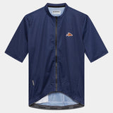 Maglia Cafe du Cycliste Fleurette - Blu scuro - E