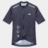 Maglia donna Cafe du Cycliste Fleurette - Blu