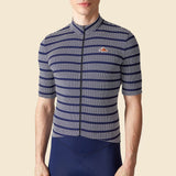 Maglia Cafe du Cycliste Francine - Blu - P