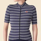 Maglia donna Cafe du Cycliste Francine - Blu - F