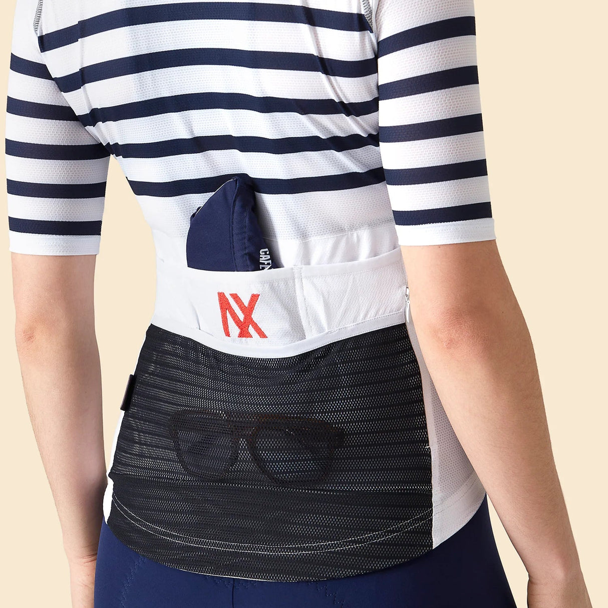 Maglia donna Cafe du Cycliste Mona - Bianco - G