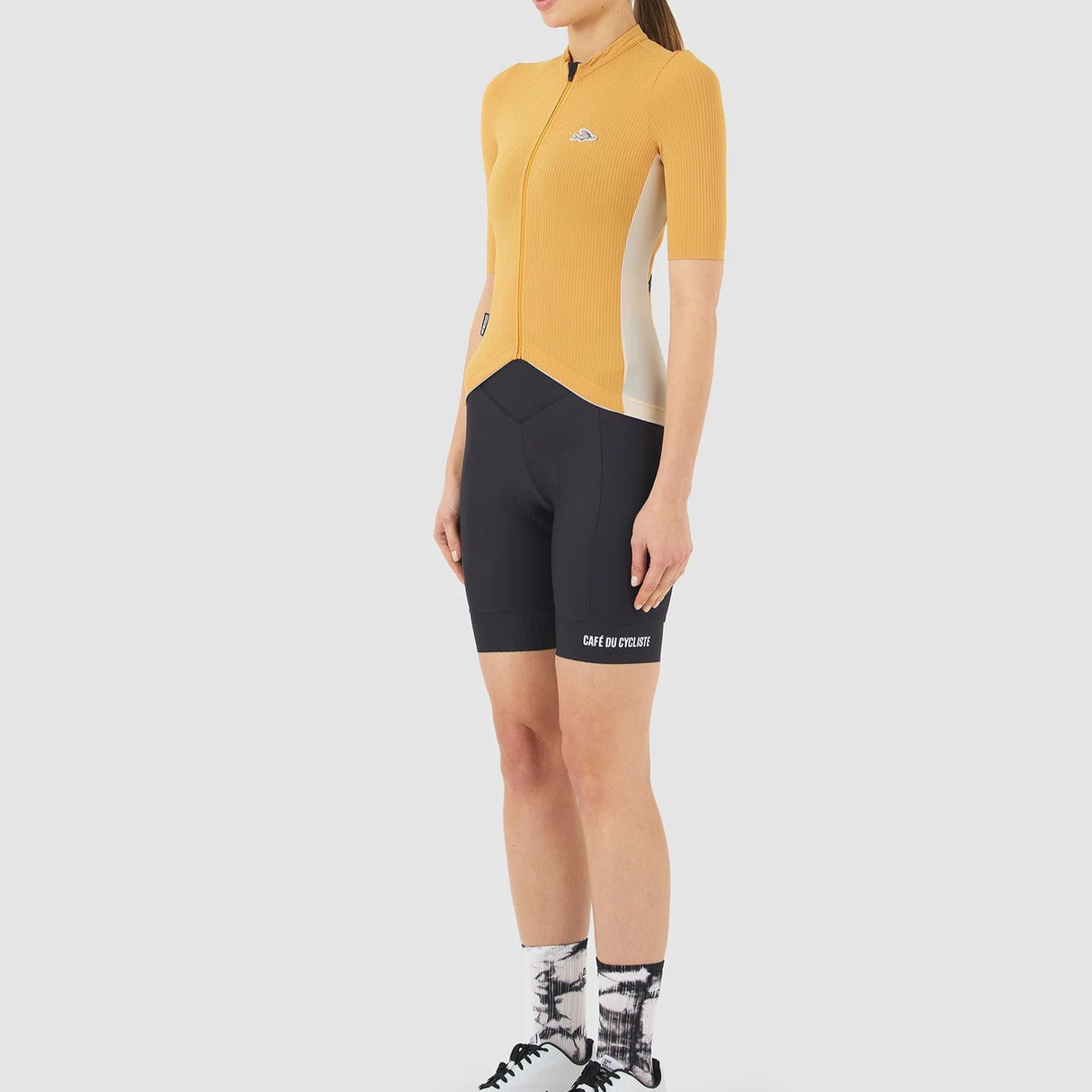 Maglia donna Cafe du Cycliste Romy - Giallo - P