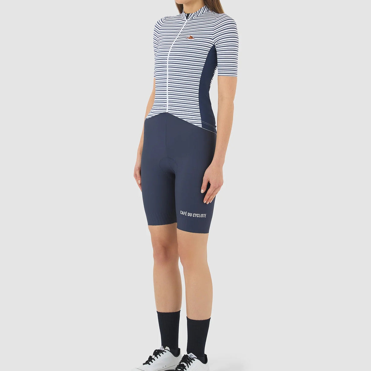 Maglia donna Cafe du Cycliste Romy - Blu - Q