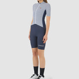 Maglia donna Cafe du Cycliste Romy - Blu - Q