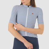 Maglia donna Cafe du Cycliste Romy - Blu - P