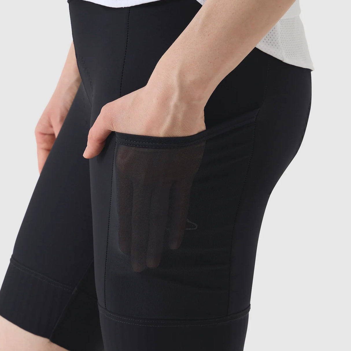 Pantaloncini donna Cafe du Cycliste Elsa - Nero - F