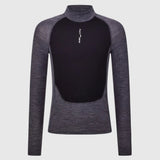 Maglia intima maniche lunghe Santini Power Shield RPM Wool - Nero