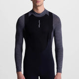 Maglia intima maniche lunghe Santini Power Shield RPM Wool - Nero