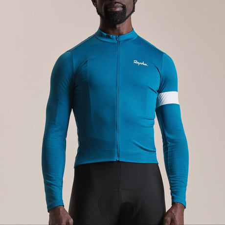 Maglia maniche lunghe Rapha Core - Blu slate