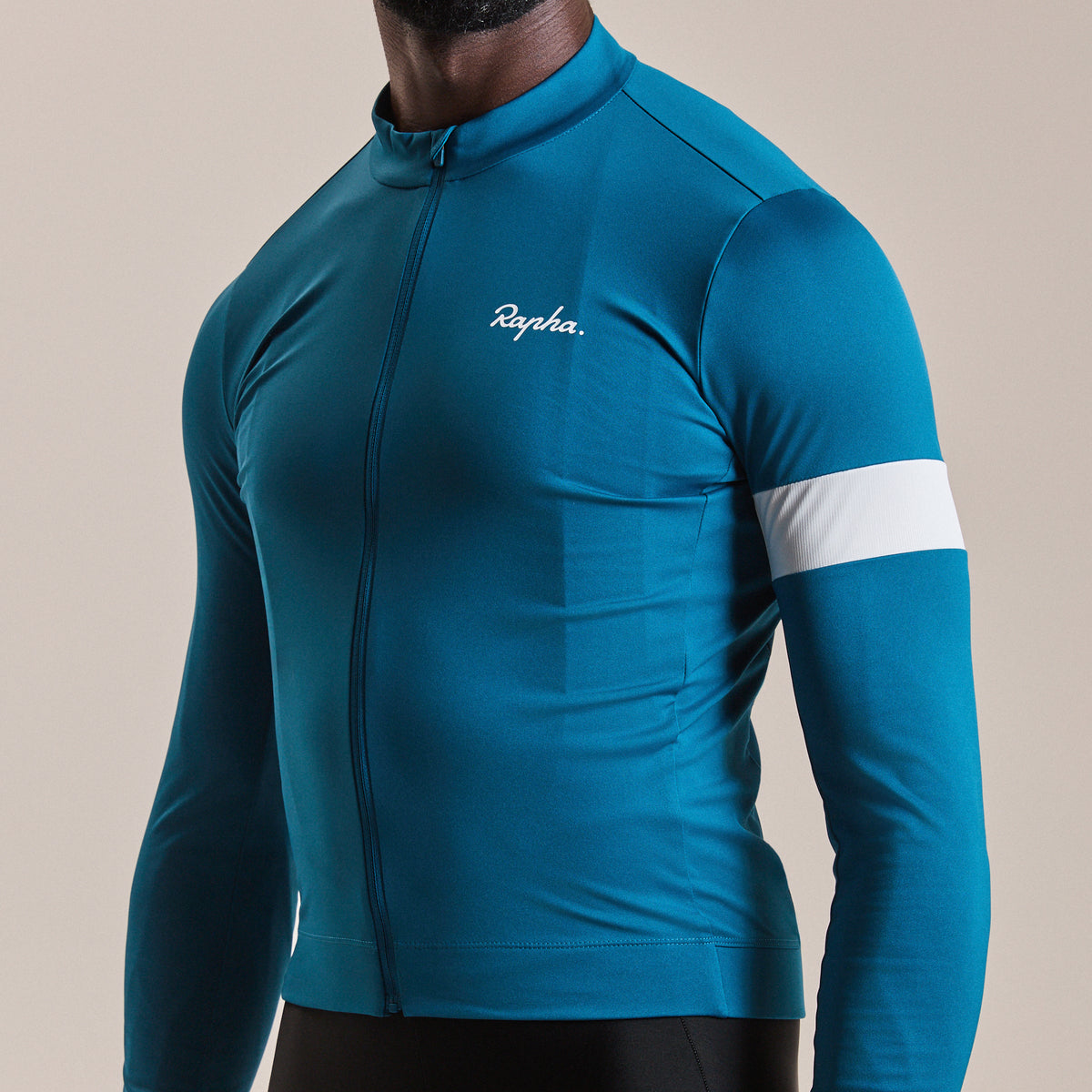 Rapha Core langarmtrikot - Blau slate