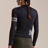 Maglia donna maniche lunghe Rapha Pro Team Midweight 2 - Nero