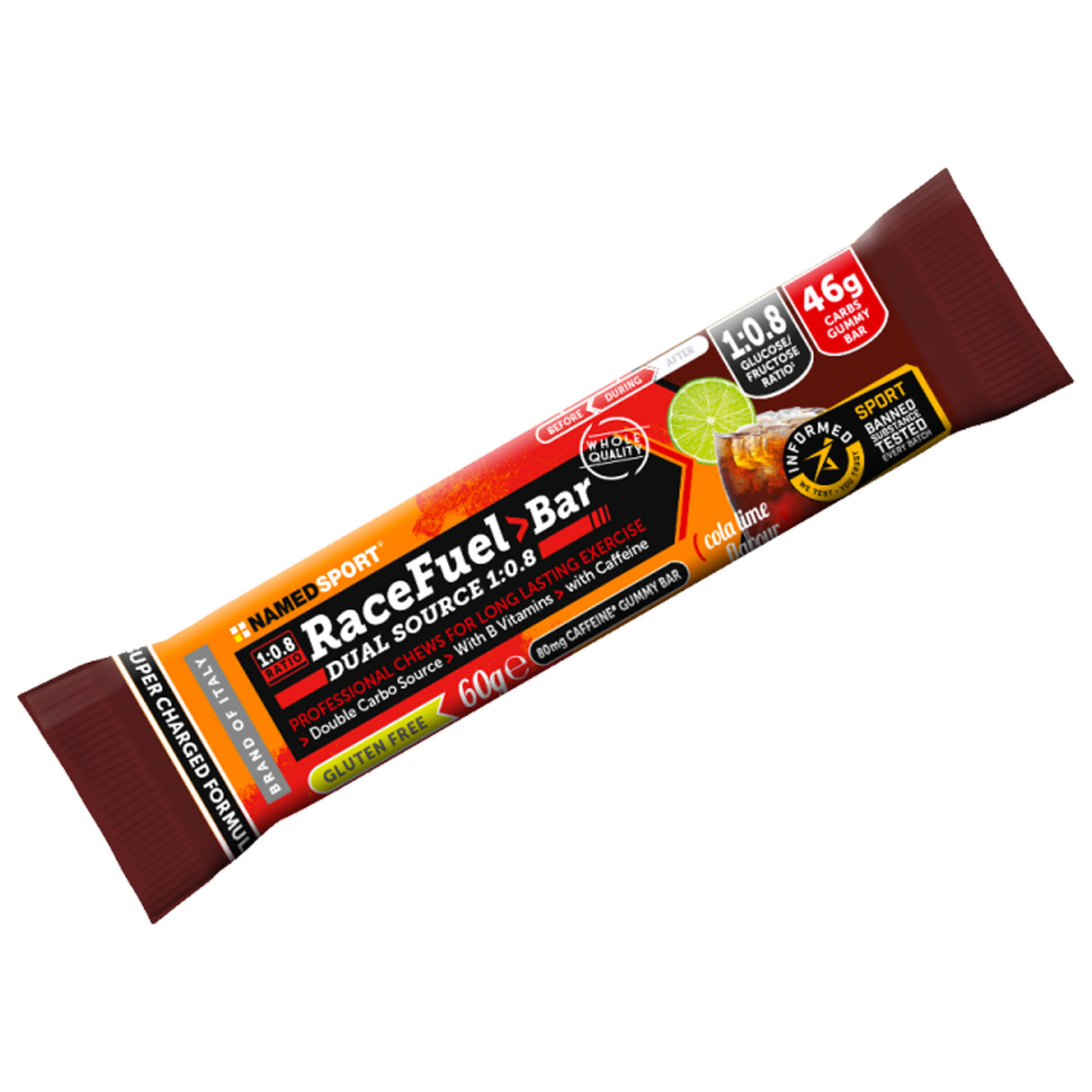 Barretta Named Race Fuel Bar - Cola Lime Named