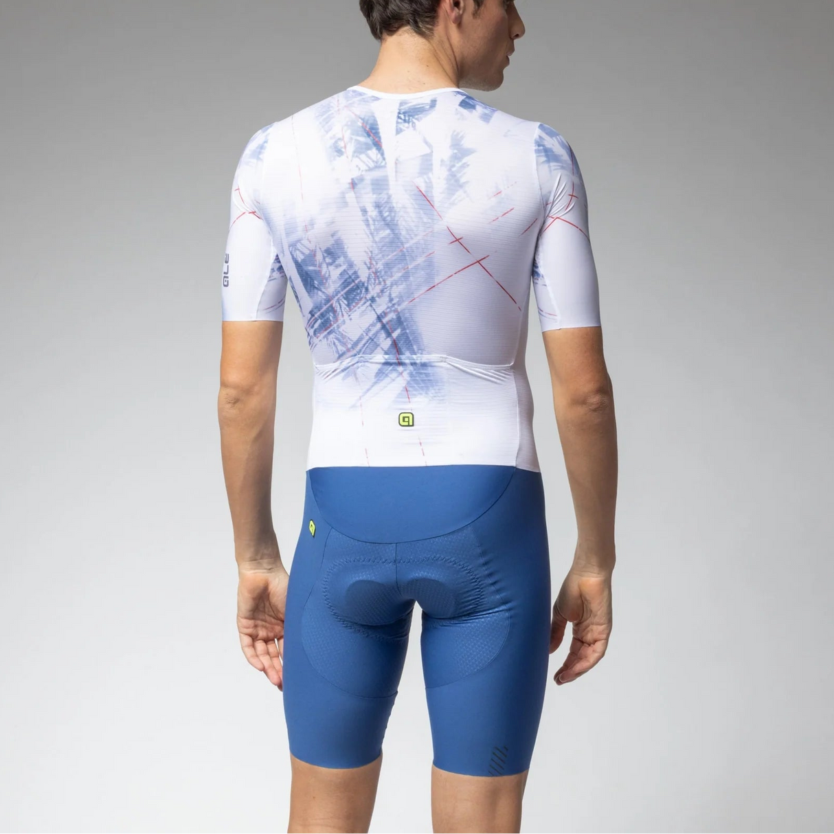 Ale PR-E Mirror skinsuit - Light blue