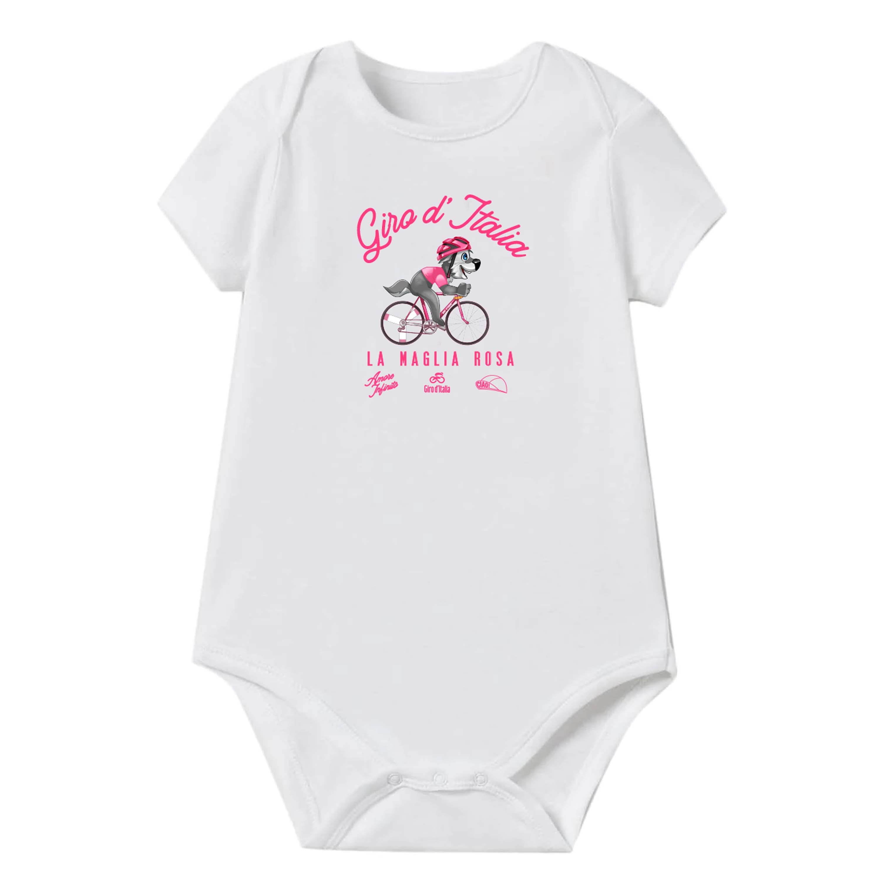 Body für Kinder Wolfie Maglia Rosa Giro d'Italia