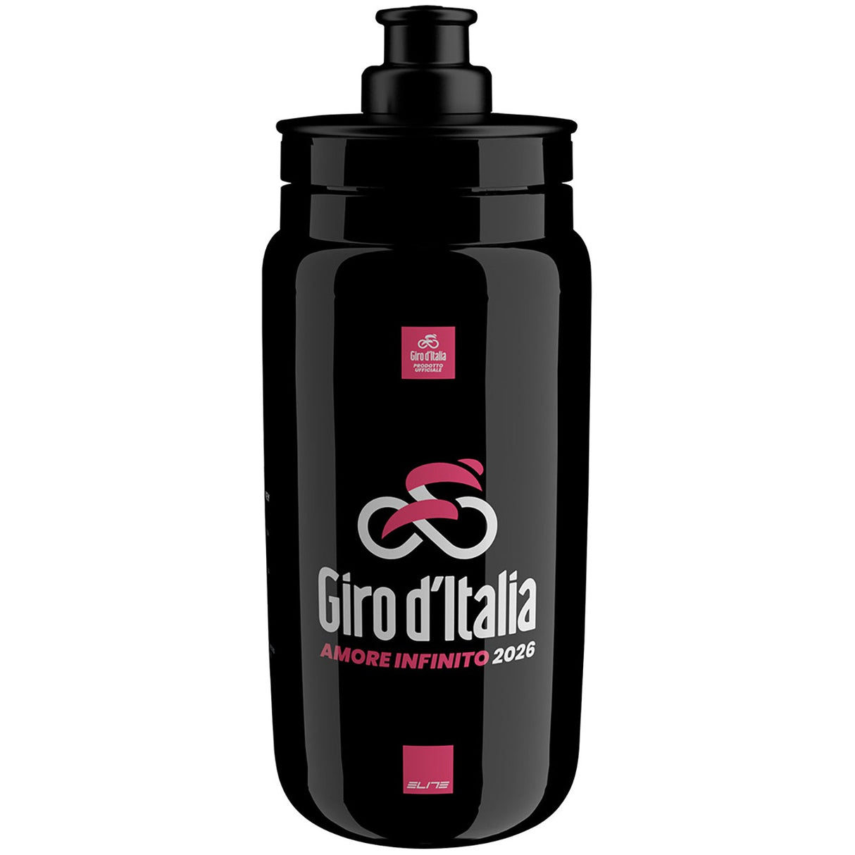 Borraccia Elite Fly Giro d'Italia 2026 Map - Nero Elite