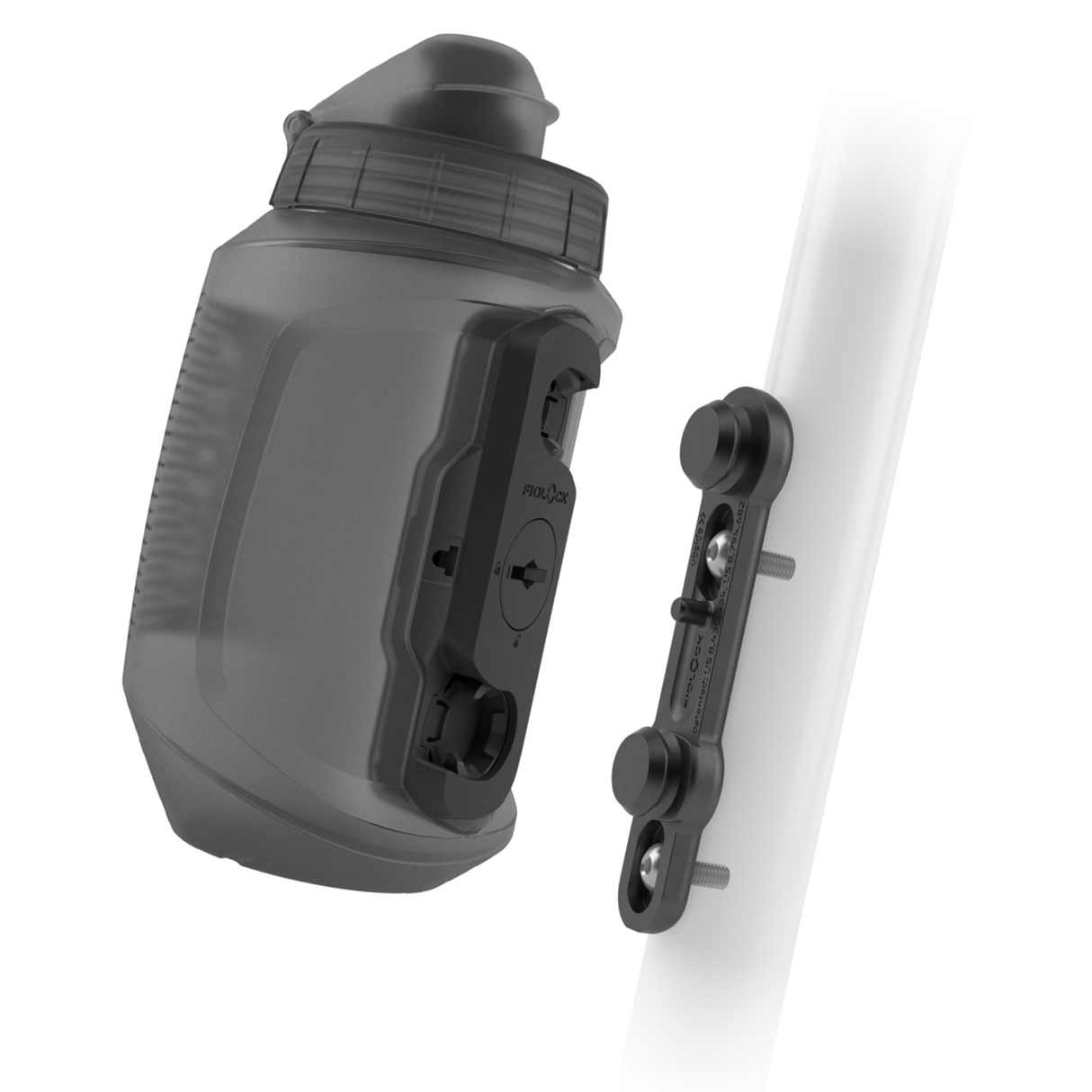 Bidon Fidlock Twist 550 + bike base - Smoke