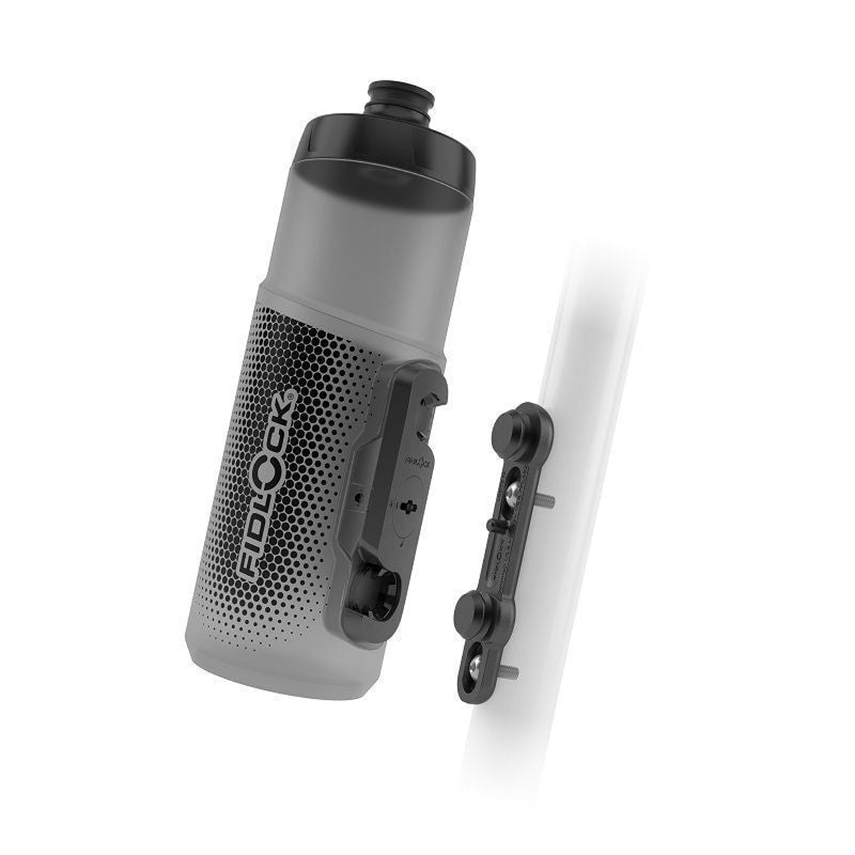 Bidon Fidlock Twist 600 + base vélo - Smoke