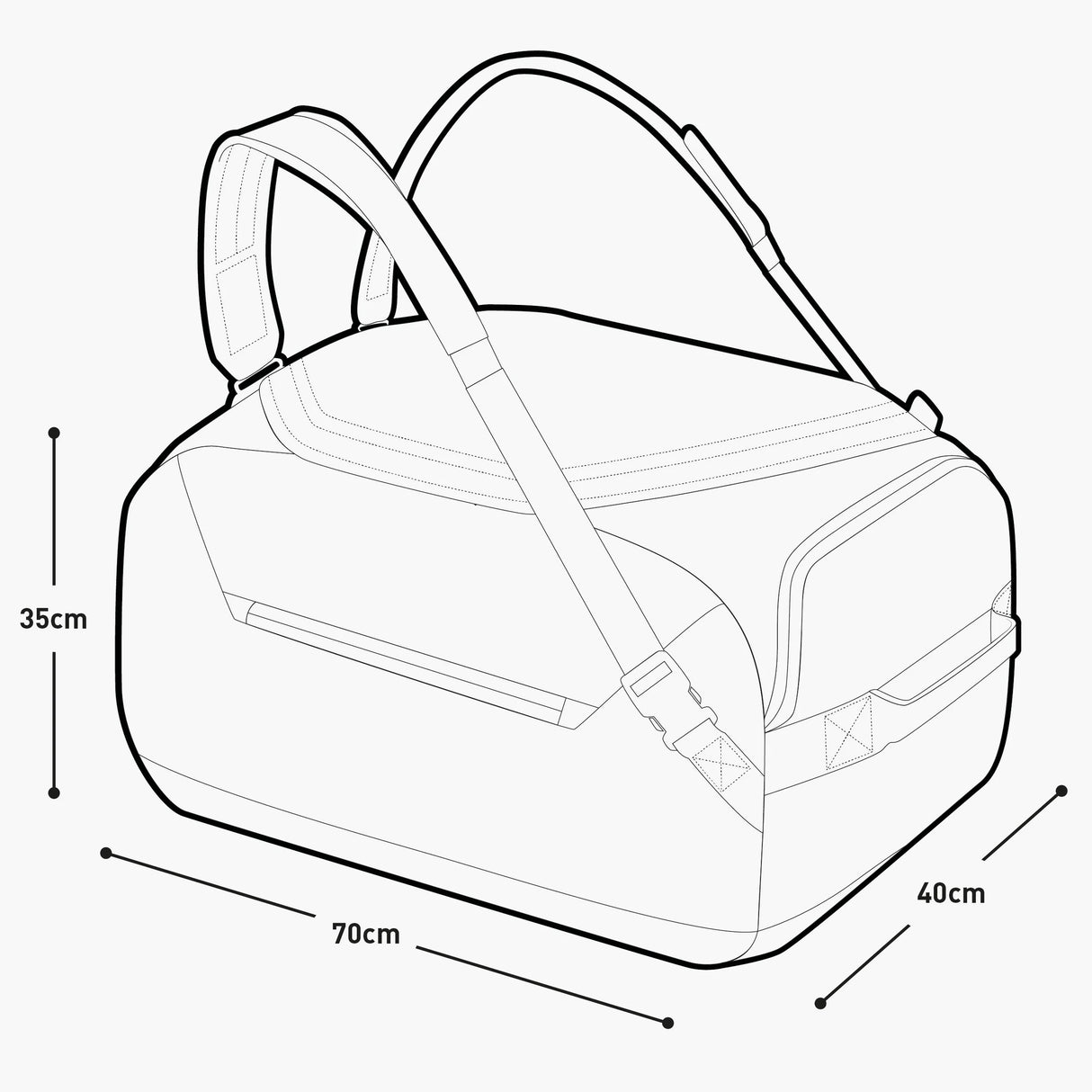 Borsa Evoc Duffle 100 - Viola Evoc