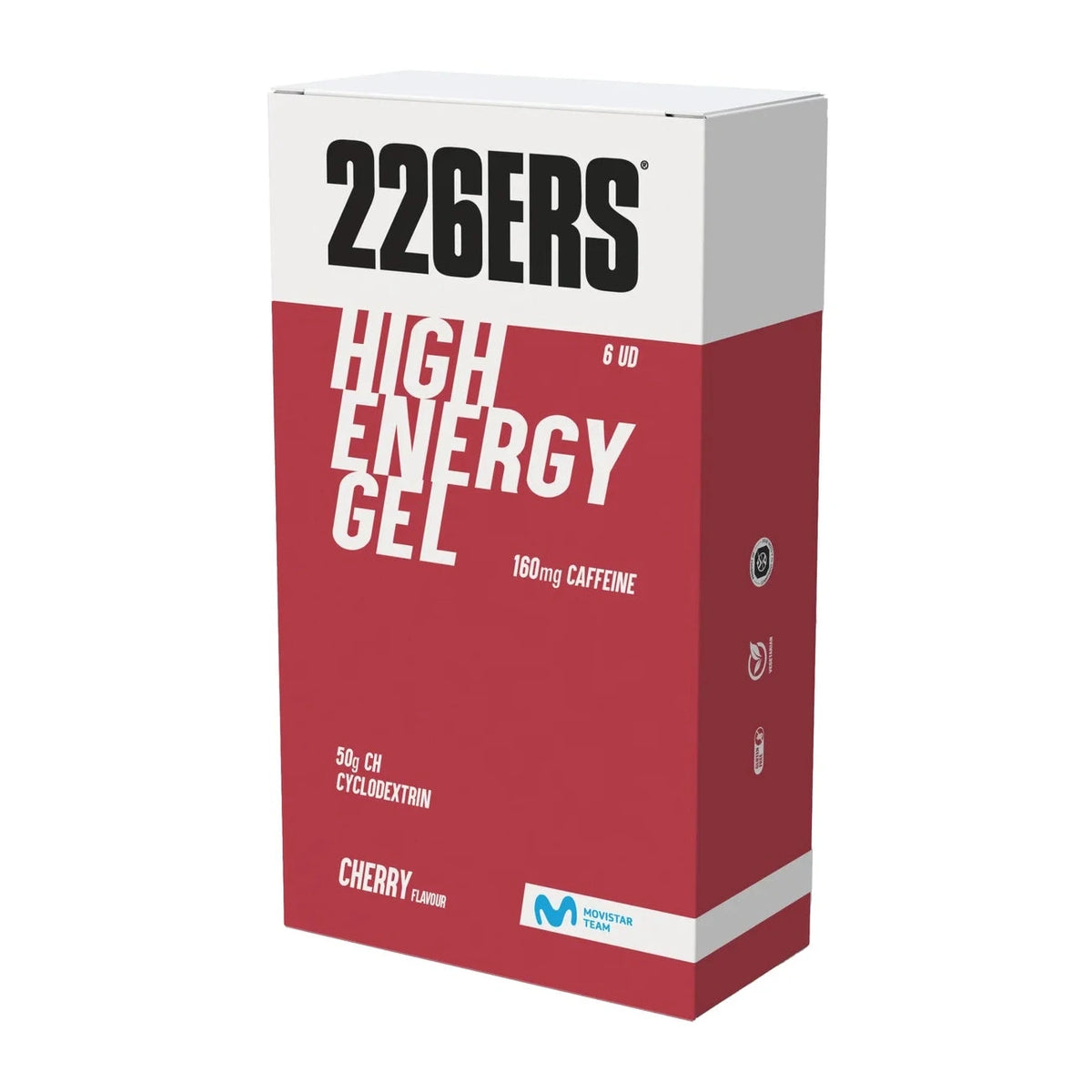 Box High Energy Gel 226ers Caffeine 6 x 76g - Cherry