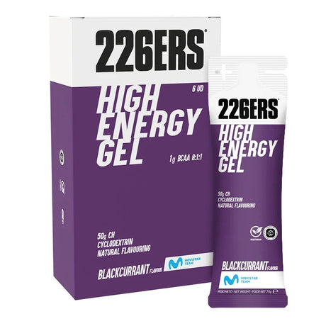 Box High Energy Gel 226ers Bcaa 6 x 76g - Ribes nero 226ERS