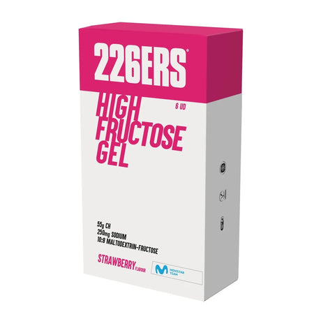 Box High Fructose Gel 226ers 6x80g - Fragola 226ERS