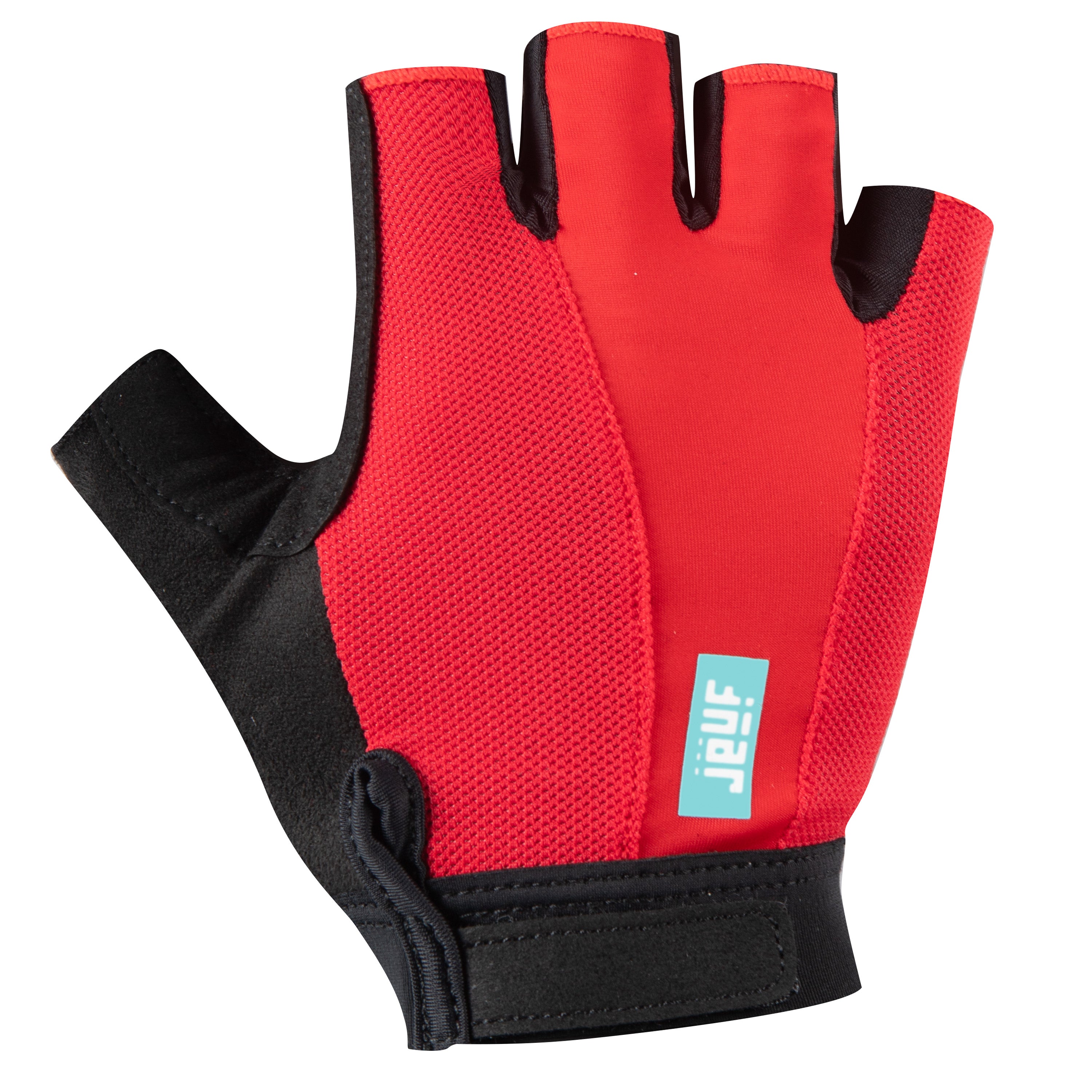 Guanti Jëuf Essential Solid corti - Nero rosso - H