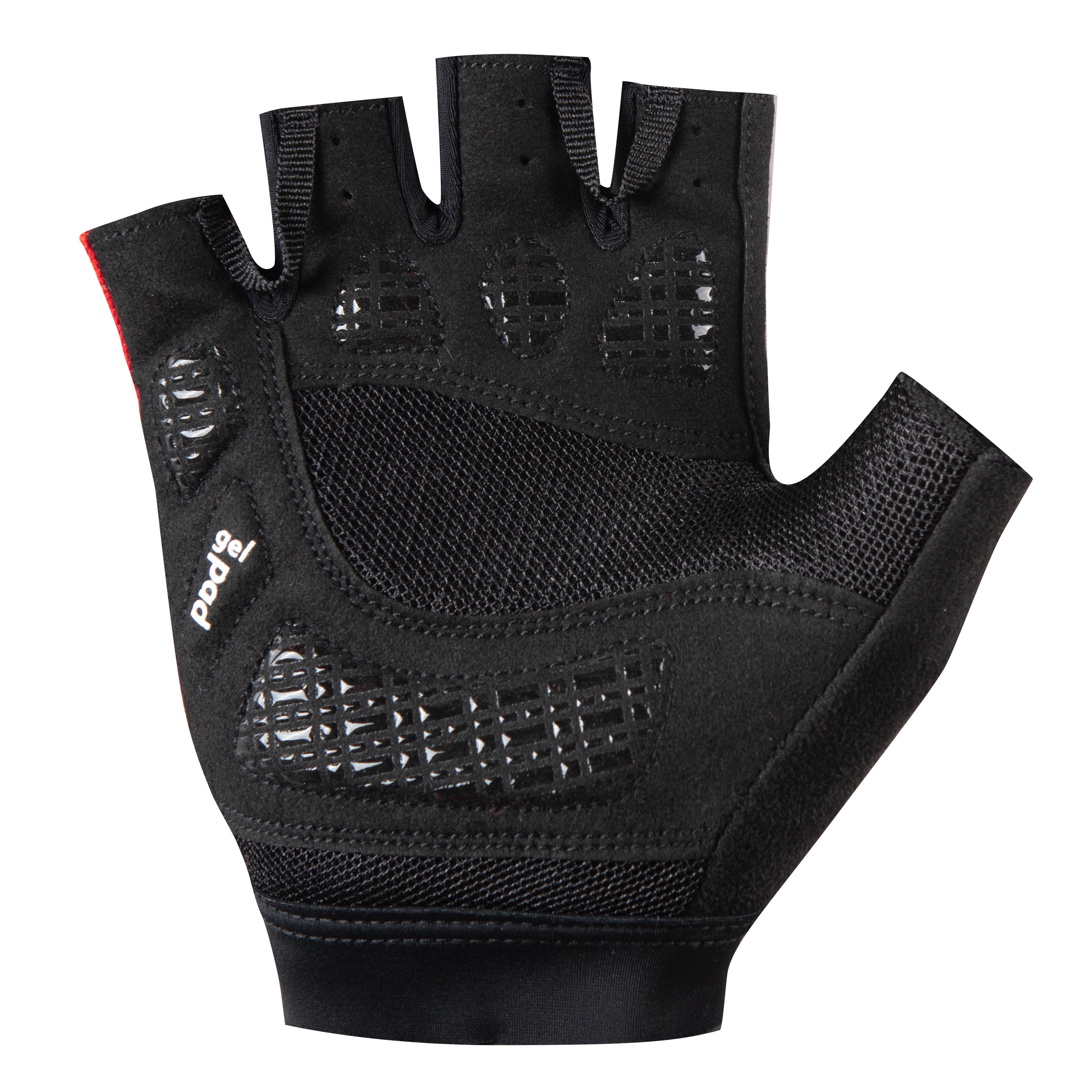 Guanti Jëuf Essential Solid corti - Nero rosso - I