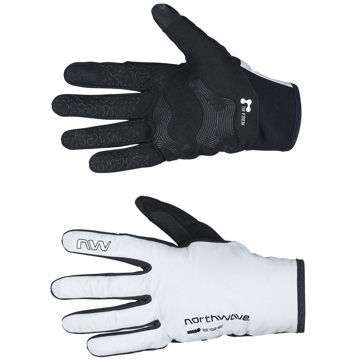 Northwave Fast Pro Gel Winter handschuhe - Hellgrau