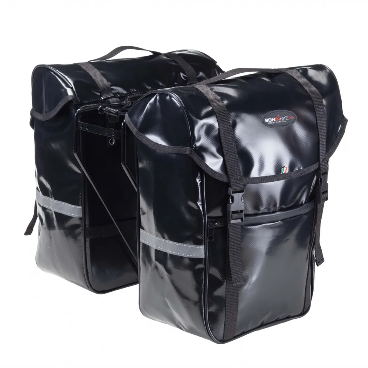 Juego de alforjas laterales Bonin waterproof - Negro